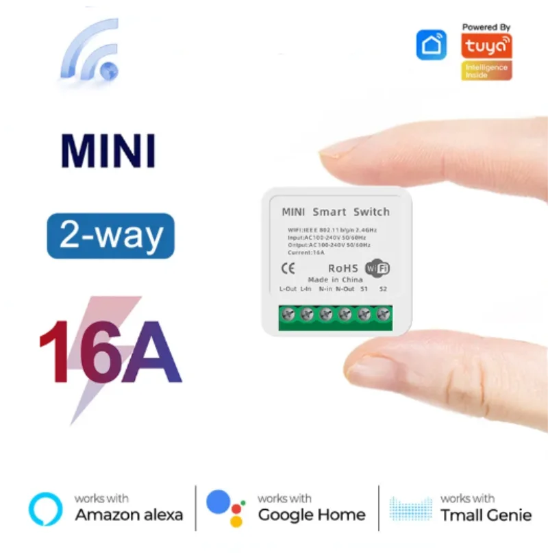 Home Automation Technology - Interruptor WiFi Mini 16A com Controle