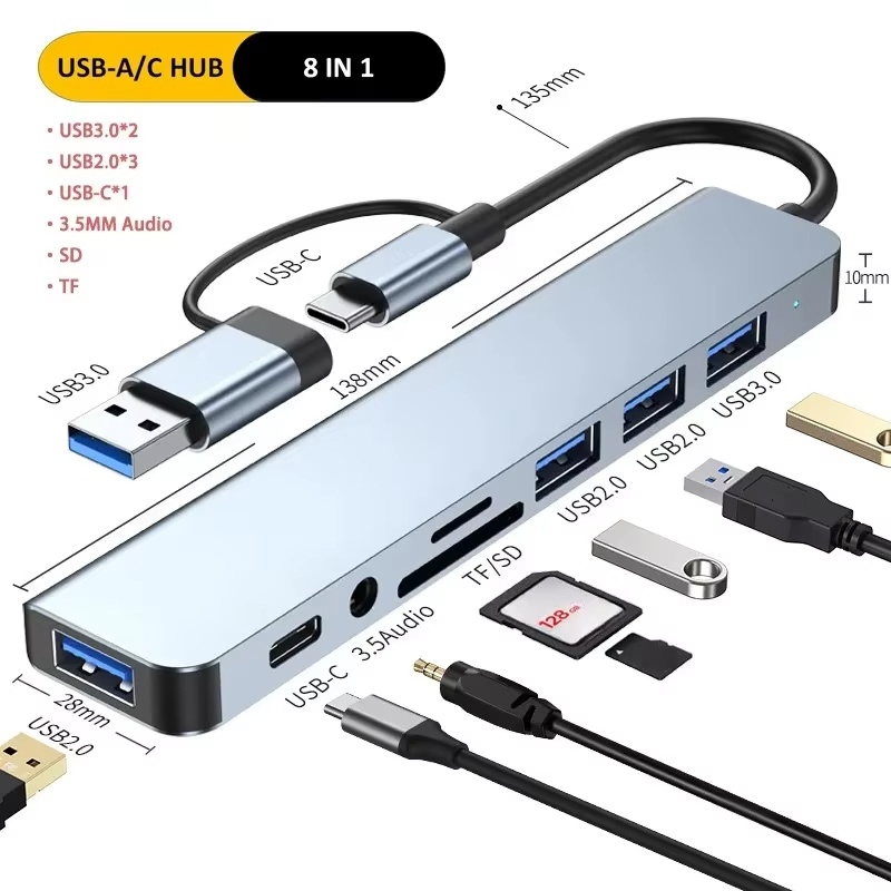 Home Assistant Sd - Hub USB Tipo C 8 em