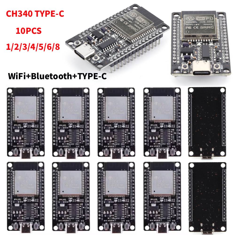 Esp8266 Nodemcu Board - Esp32 WROOM-32 placa de desenvolvimento TYPE-C