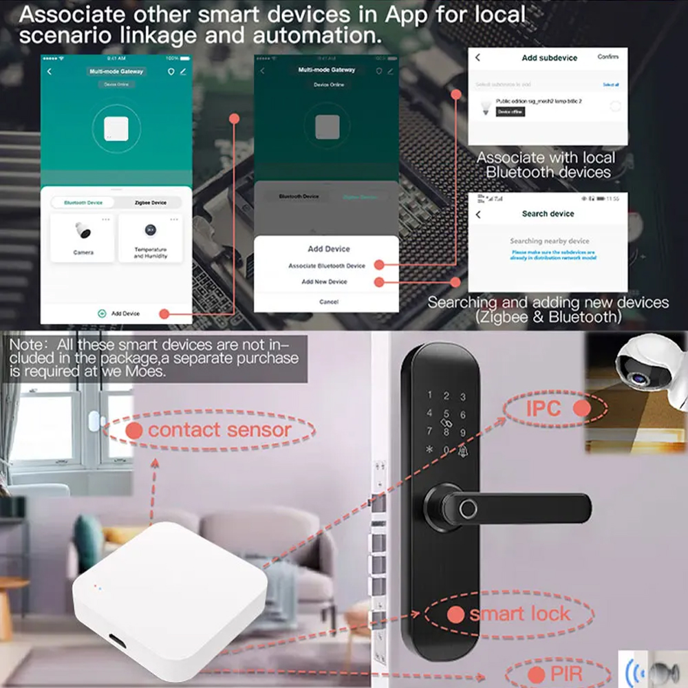 Tuya zigbee bluetooth multi-mo - Home Automation Technology avaliação e preço