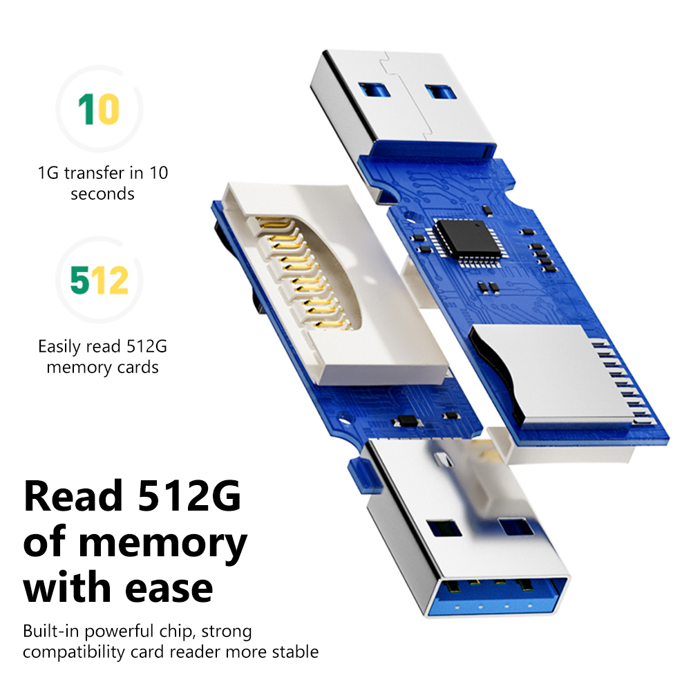 Leitor de Cartão USB 3.0 2 em  - Home Assistant Sd avaliação e preço