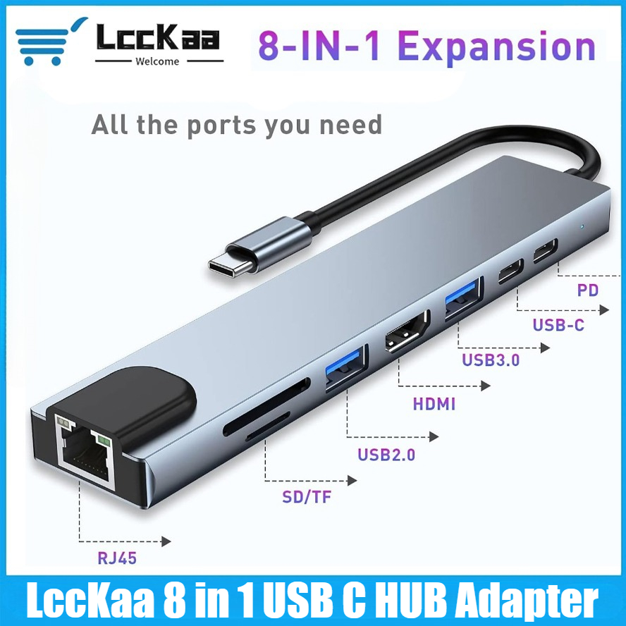 Hub USB C 8/7 em 1 Adaptador D - Home Assistant Sd avaliação e preço