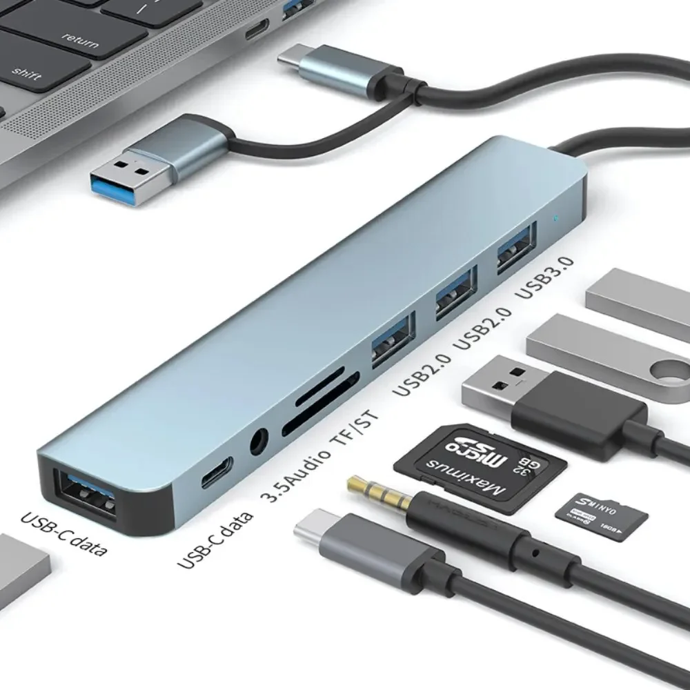 Hub 8 em 2 USB-C com leitor de - Home Assistant Sd avaliação e preço