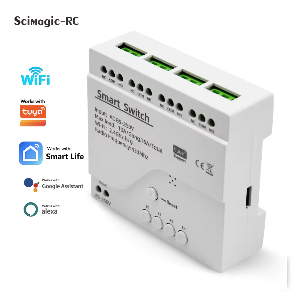 Módulo de Relé Inteligente 4 C - Home Automation Technology avaliação e preço