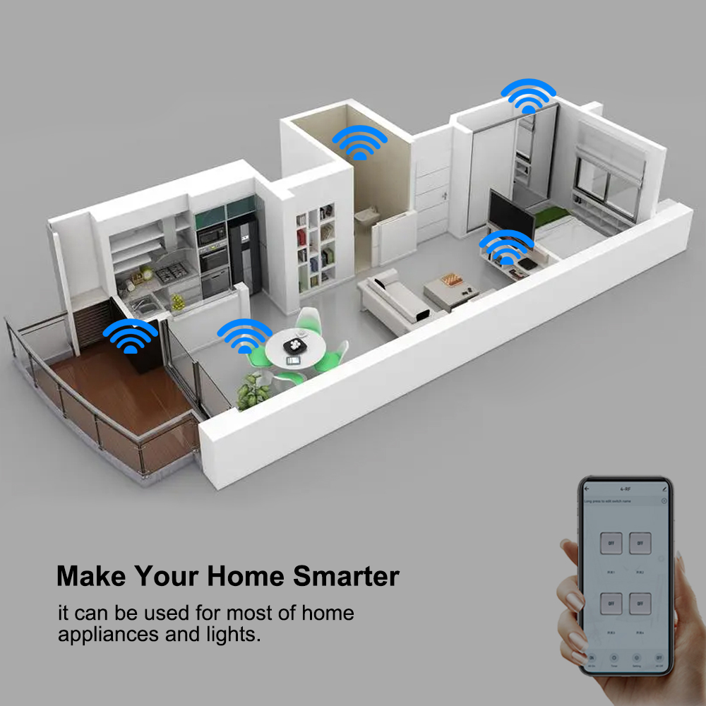 Módulo de Relé Inteligente 4 C - Home Automation Technology avaliação e preço